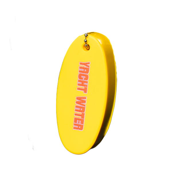 Yacht Water Yellow Floating Keychain